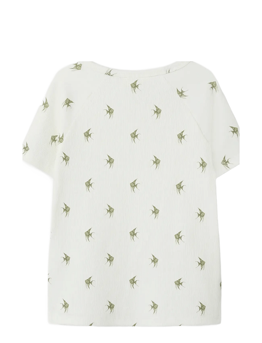 Lil'Atelier - NMMLAVO ENI SS SLIM TOP LIL - kurzärmelige - coconut milk - 2