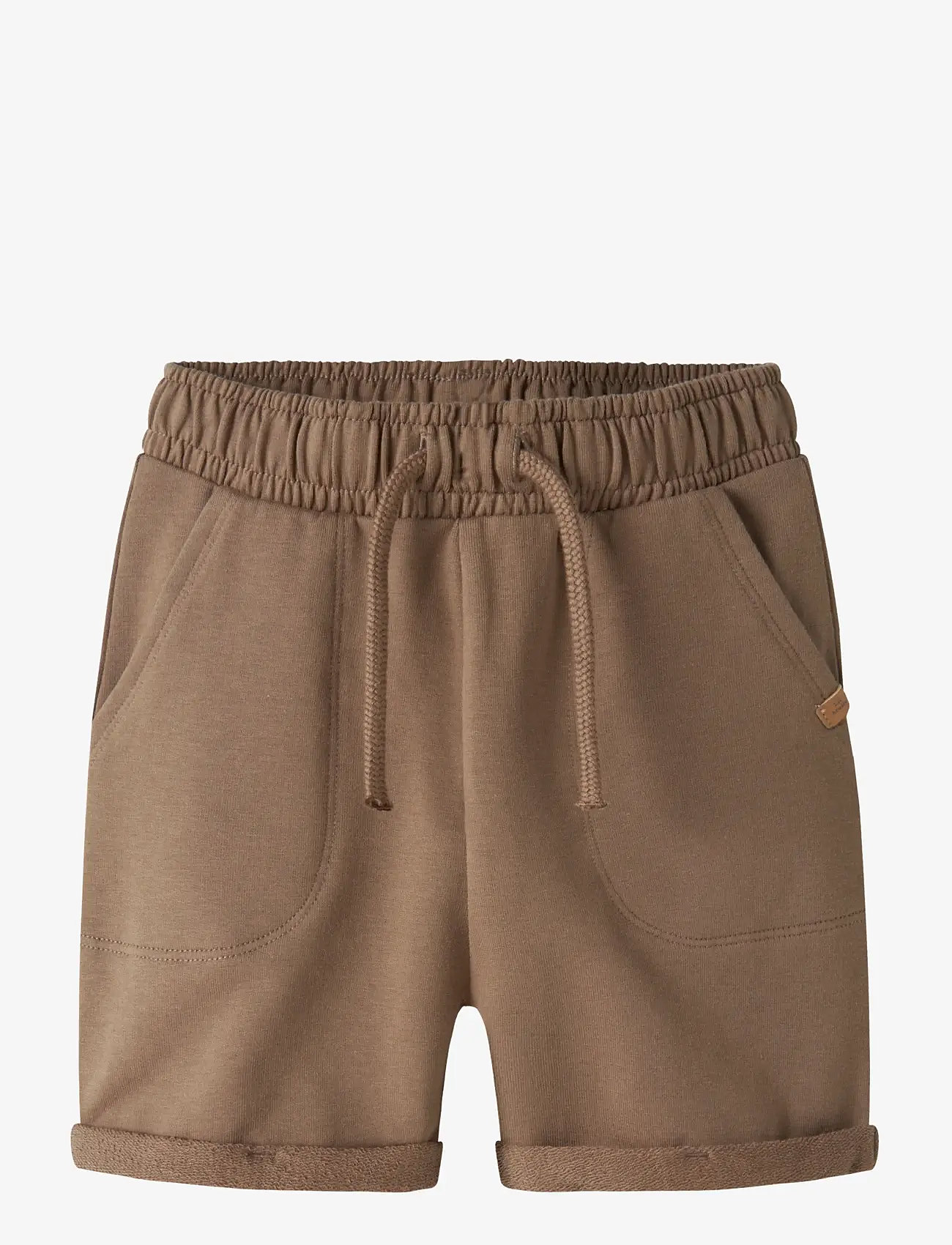 Lil'Atelier - NMNOMAS SWEAT SHORTS LIL - dresowe szorty - coca mocha - 0
