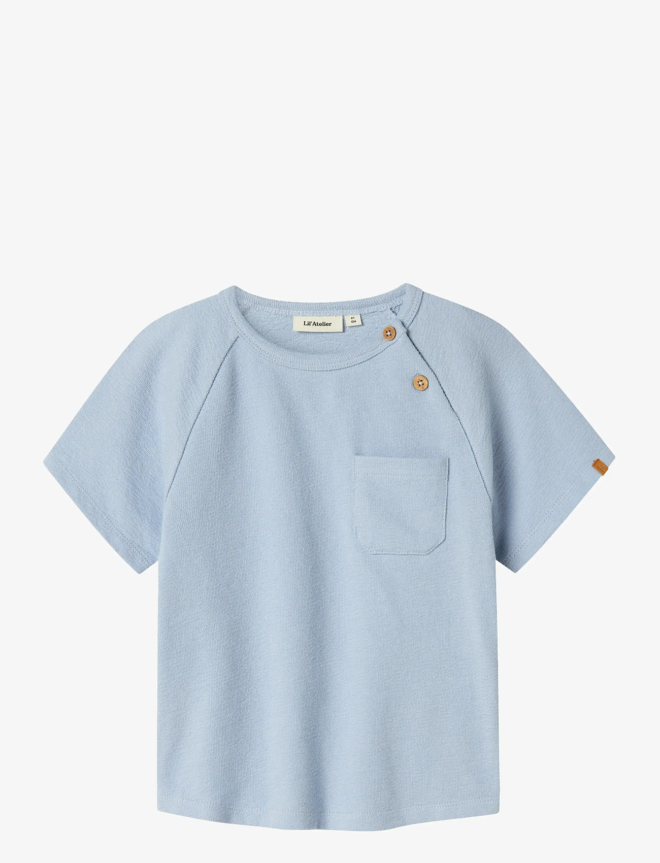 Lil'Atelier - NMMJOLLO SS SWEAT LIL - kortærmede t-shirts - zen blue - 0