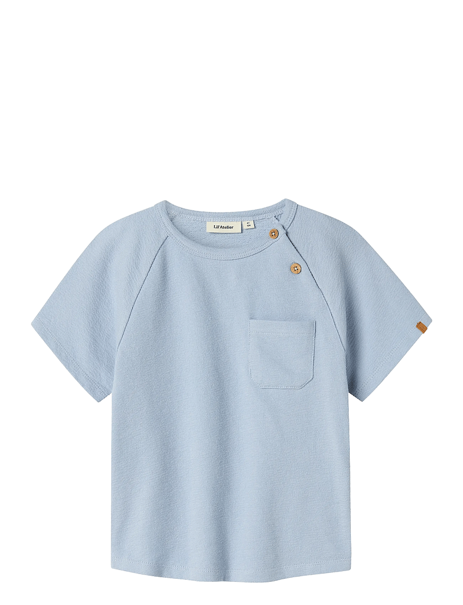 Lil'Atelier - NMMJOLLO SS SWEAT LIL - kurzärmelige - zen blue - 0