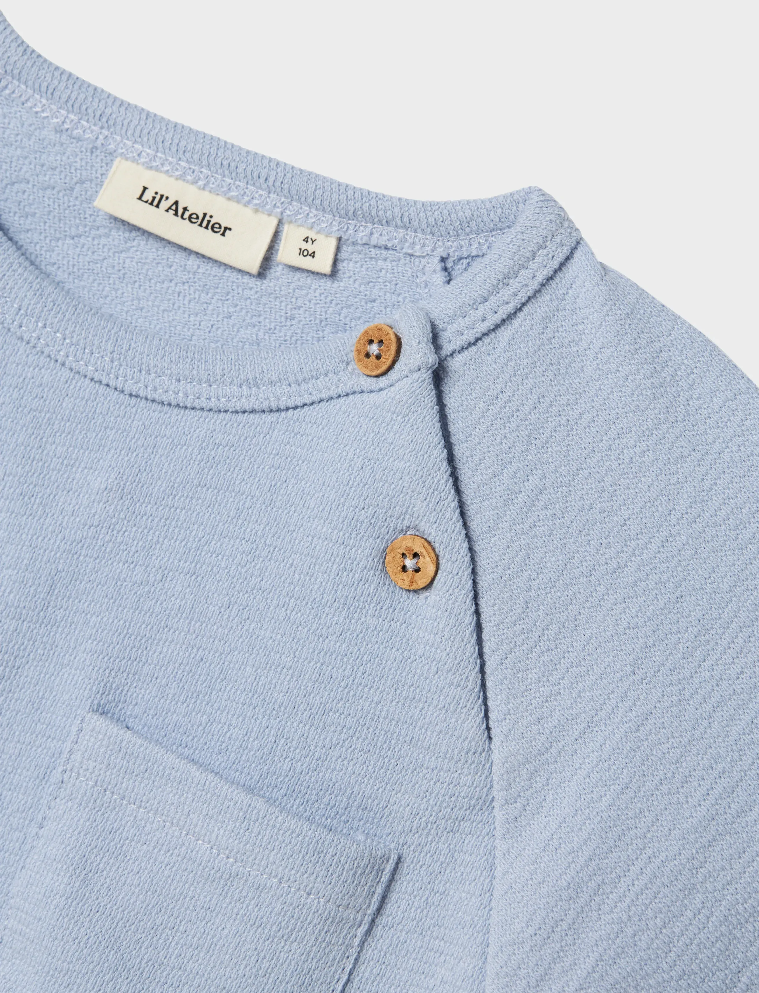 Lil'Atelier - NMMJOLLO SS SWEAT LIL - kortärmade t-shirts - zen blue - 2