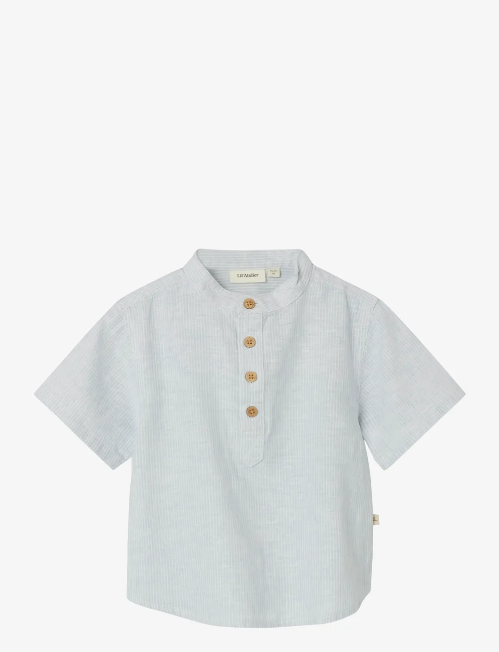 Lil'Atelier - NMMJESPER SS LOOSE SHIRT LIL - kurzärmlige hemden - ancient water - 0