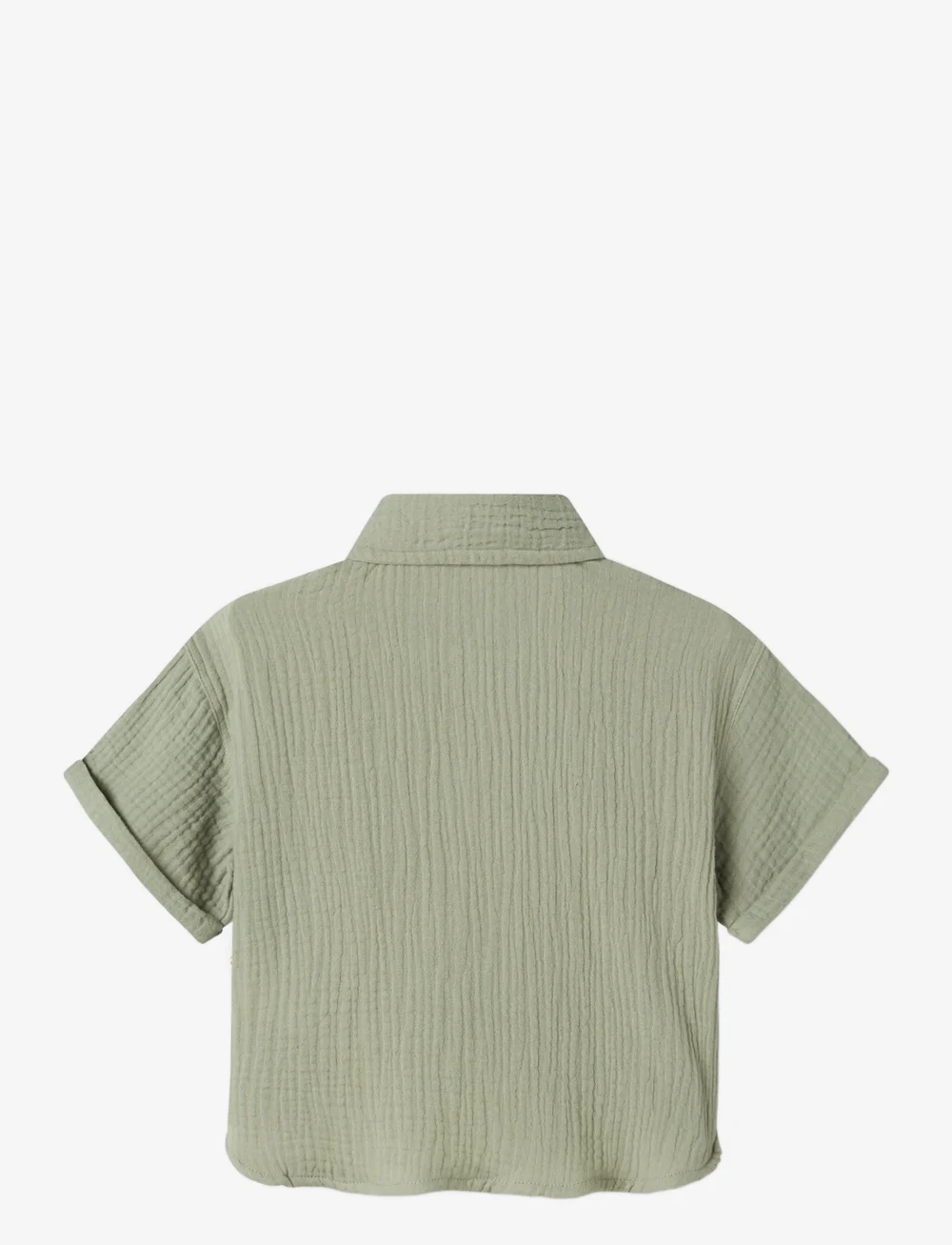 Lil'Atelier - NMMJANU SS LOOSE SHIRT LIL - kurzärmlige hemden - seagrass - 1