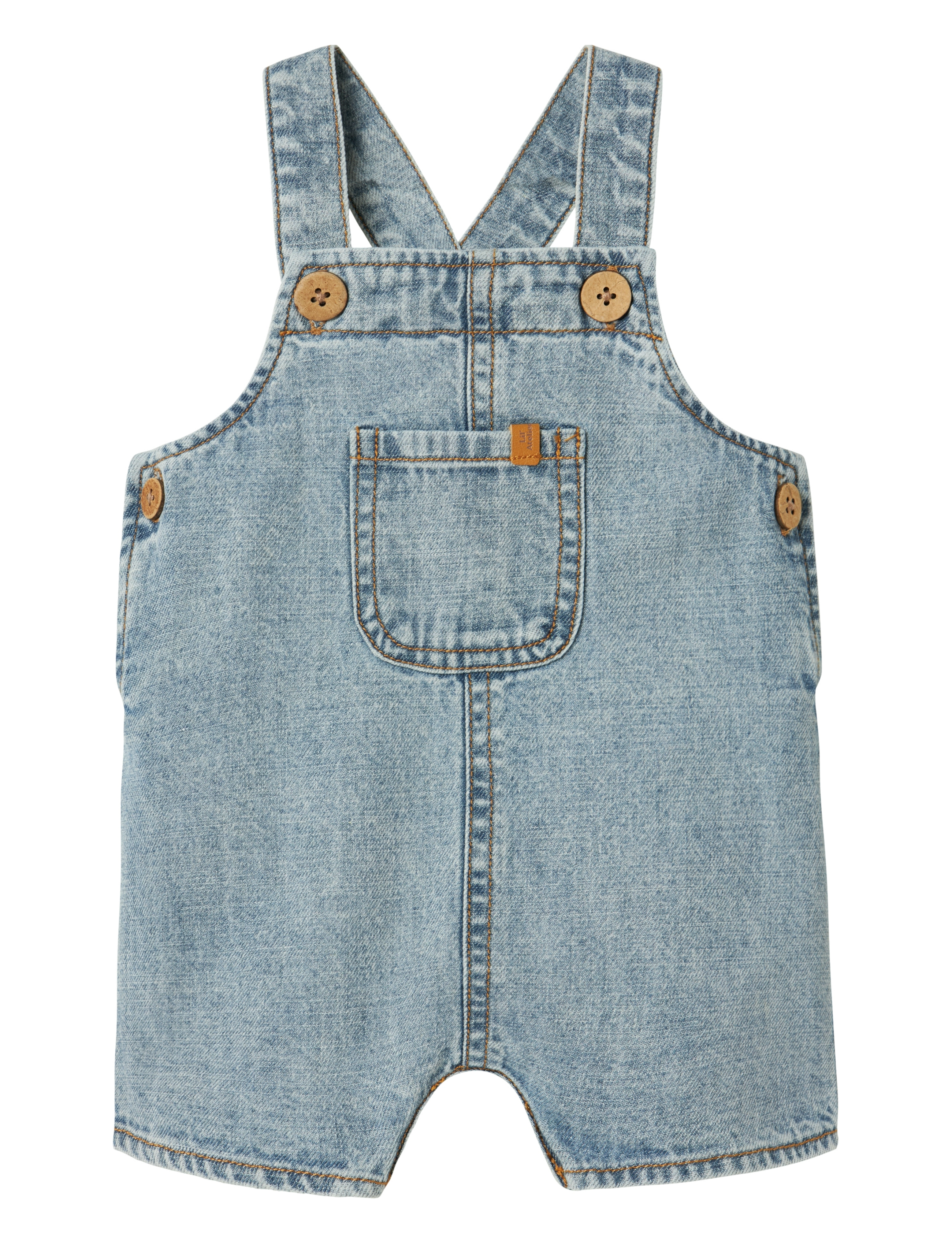 Lil'Atelier - NBMHILBERT DNM SHORTOVERALL 1118-HL LIL - overalls - light blue denim - 1