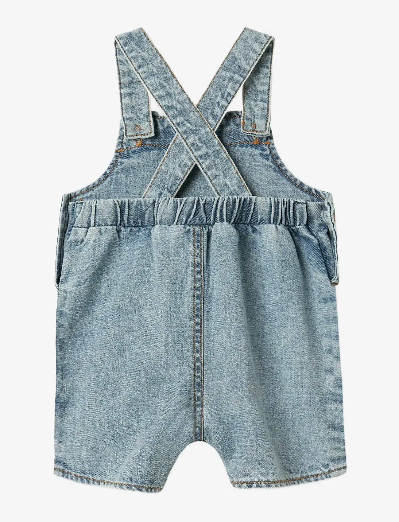 Lil'Atelier - NBMHILBERT DNM SHORTOVERALL 1118-HL LIL - overalls - light blue denim - 2