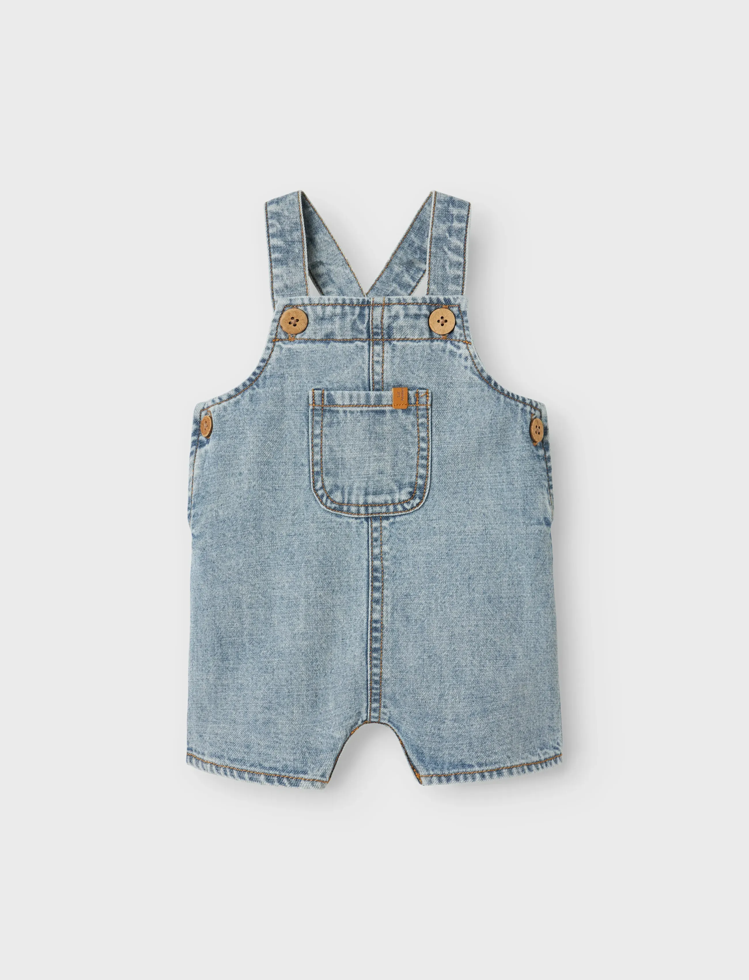 Lil'Atelier - NBMHILBERT DNM SHORTOVERALL 1118-HL LIL - salopettes - light blue denim - 3