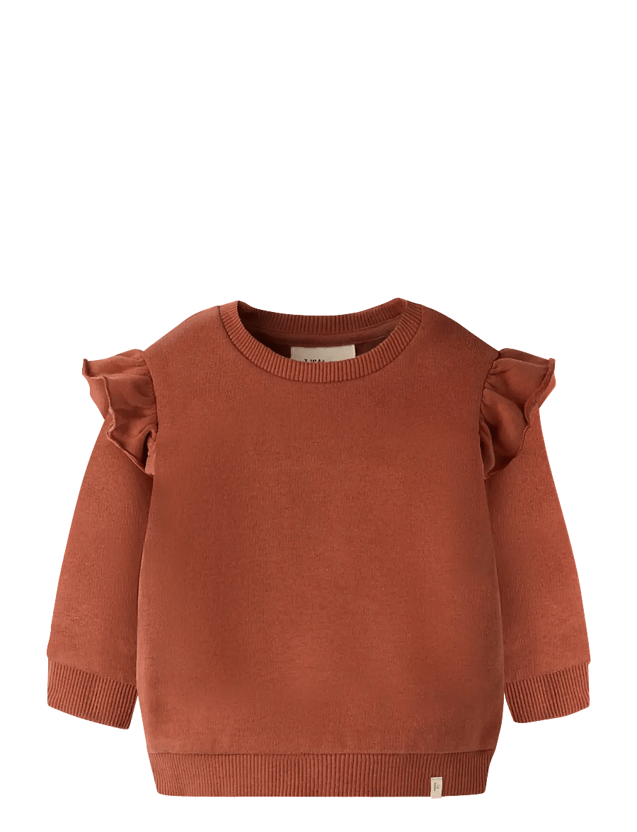 Lil'Atelier - NBFILONDON RES LS SWEAT BRU LIL - sweatshirts - maple syrup - 0
