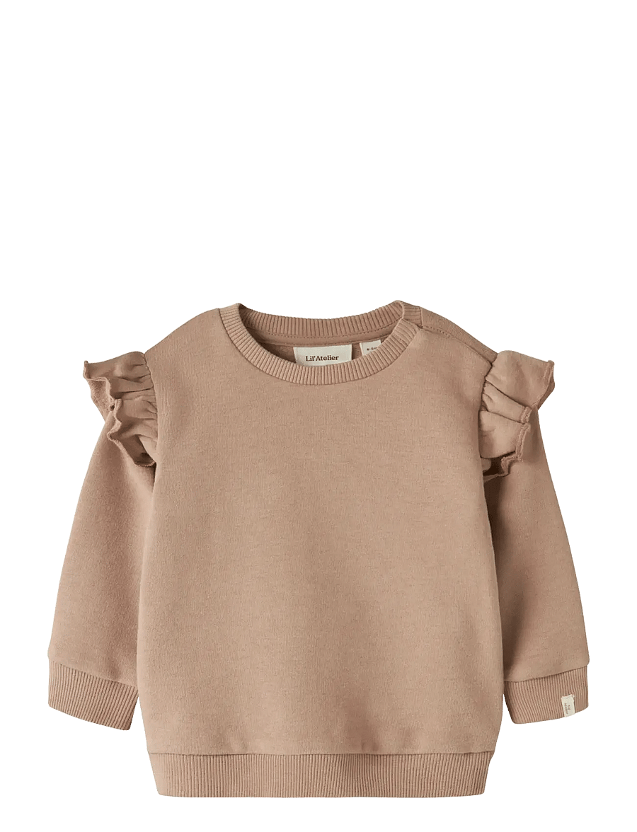 Lil'Atelier - NBFILONDON RES LS SWEAT BRU LIL - sweat-shirt - roebuck - 1