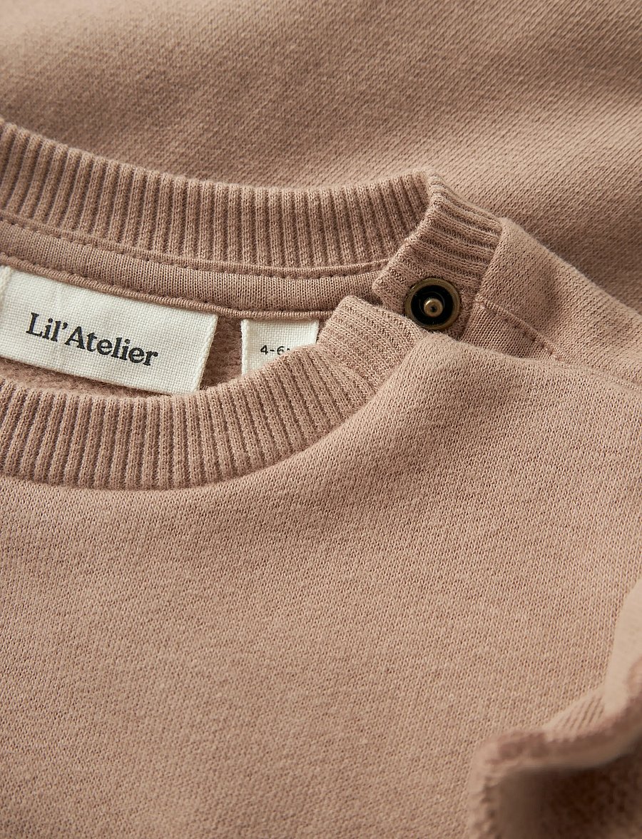 Lil'Atelier - NBFILONDON RES LS SWEAT BRU LIL - sweat-shirt - roebuck - 0