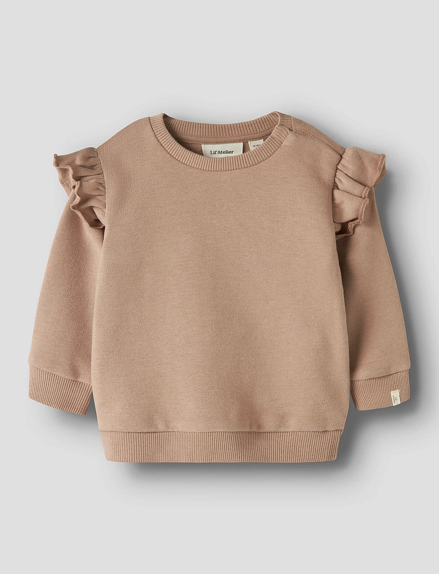 Lil'Atelier - NBFILONDON RES LS SWEAT BRU LIL - sweat-shirt - roebuck - 3