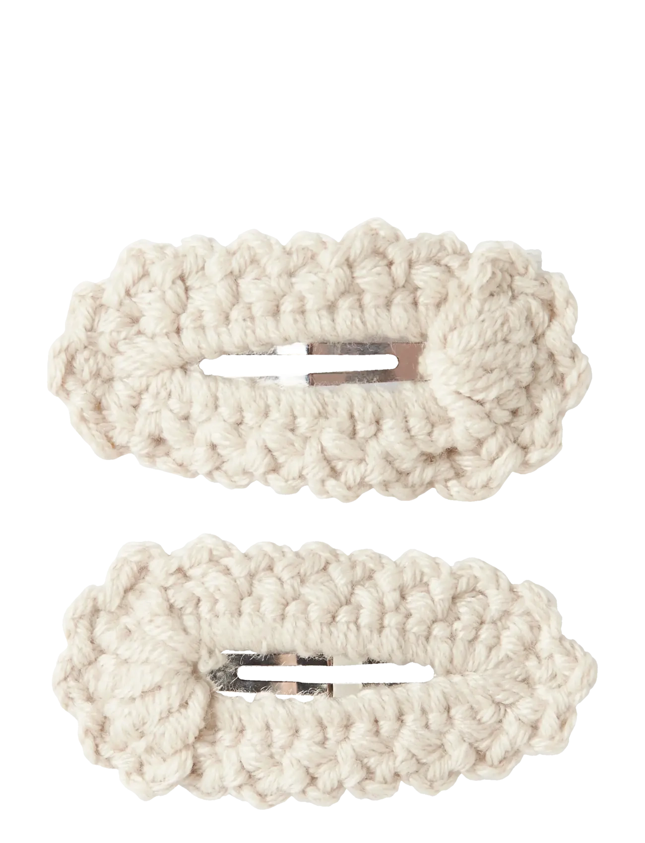 Lil'Atelier Nmfacc-Lisa 2 Pack Hair Clips Lil, One Size, Accessories, Creme - Pins, Kinder