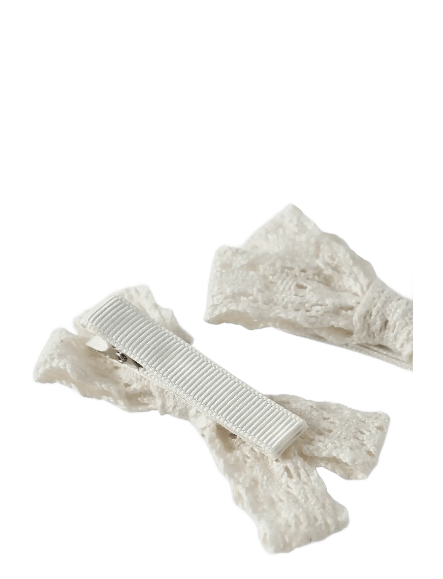 Lil'Atelier - NMFACC-LOLA 2 PACK HAIR CLIPS LIL - juukseklambrid - coconut milk - 1