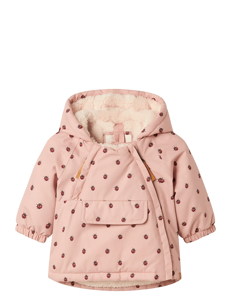 Lil'Atelier - NBFLASNOW05 JKT AOP FO LIL - dunjakker - misty rose - 1