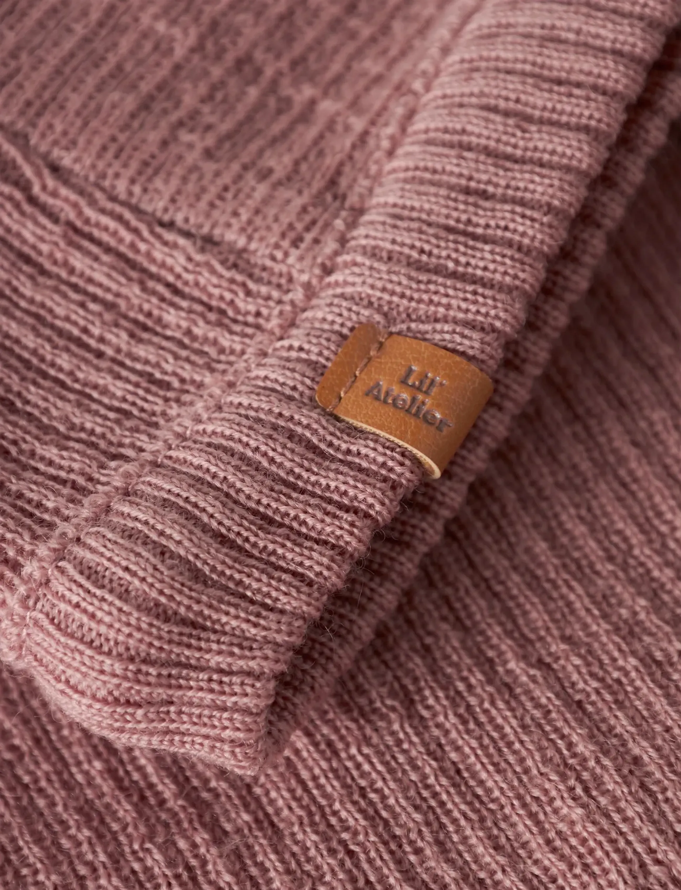 Lil'Atelier - NBNNANSON KNIT BALACLAVA LIL - Žiemos aksesuarai - misty rose - 2