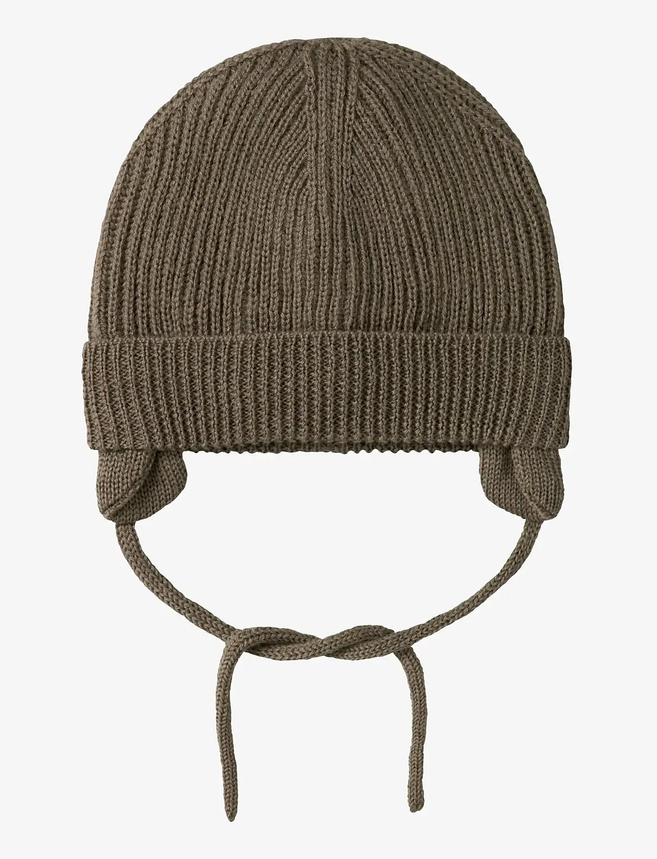 Lil'Atelier - NBNNANSON KNIT HAT LIL - vinterhuer - shitake - 1