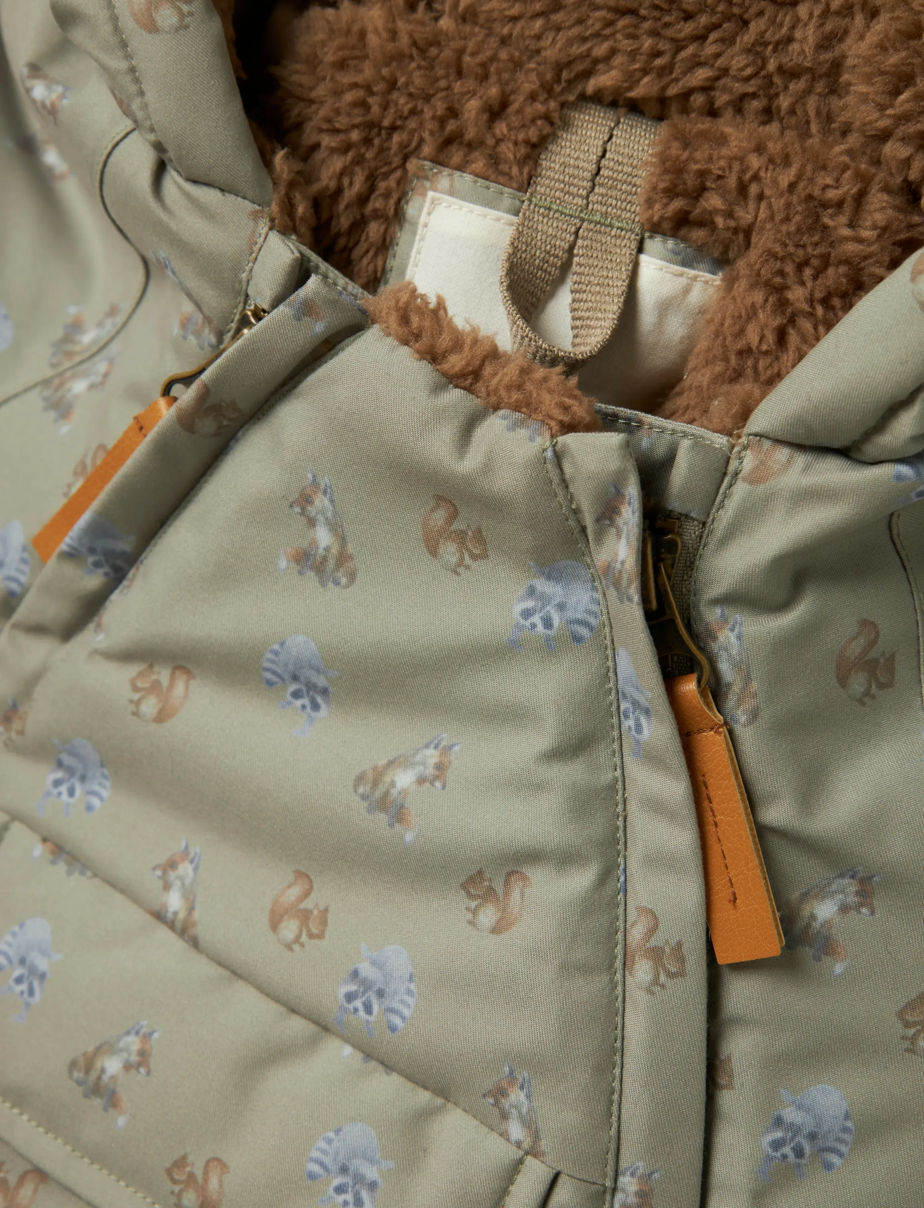 Lil'Atelier Nbmlasnow05 Jkt Aop Fo Lil, 68, Green, Jakker Og Frakker > Vinterjakker, Børn