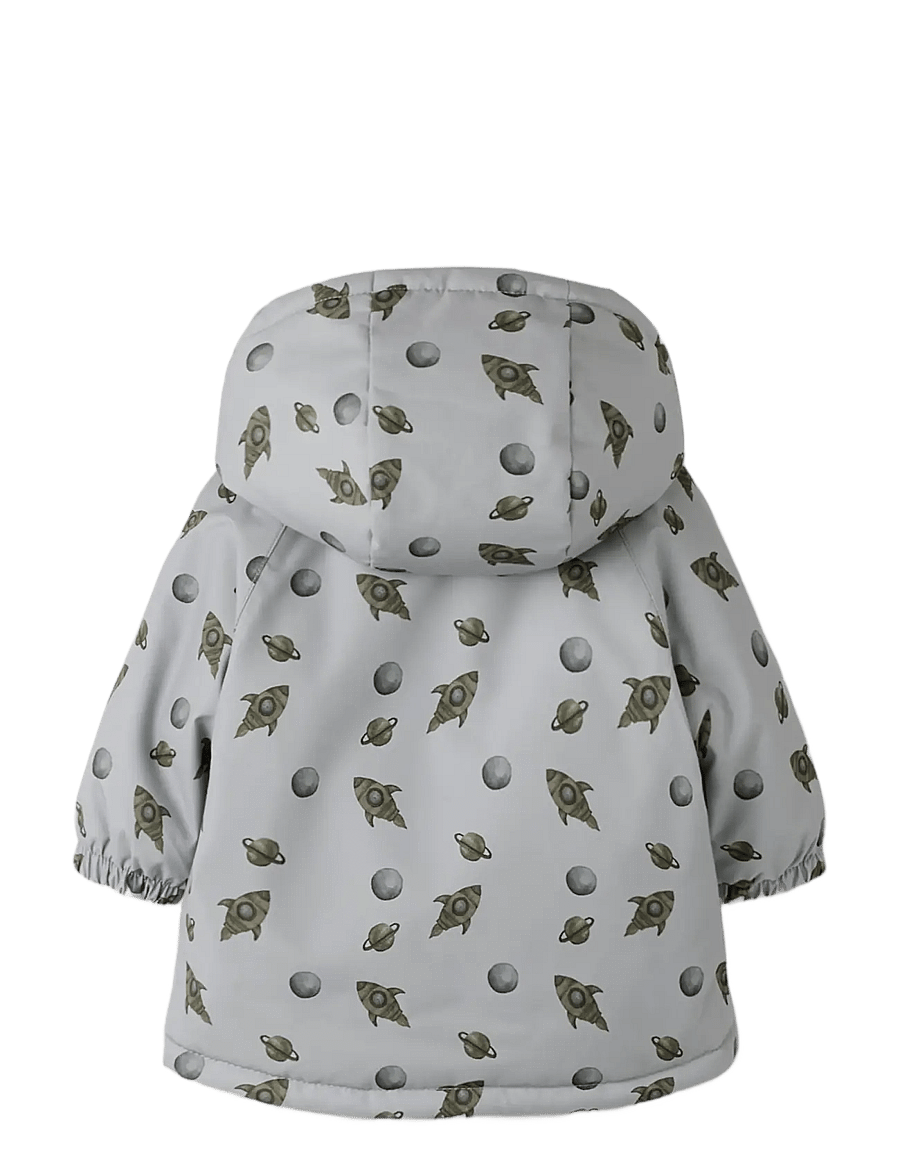 Lil'Atelier - NBMLASNOW05 JKT AOP FO LIL - daunen- und steppjacken - sleet - 1