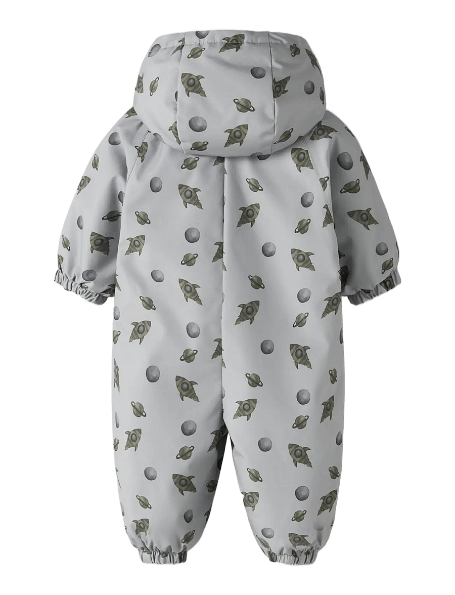 Lil'Atelier - NBMLASNOW05 SUIT AOP FO LIL - thermo overalls - sleet - 1