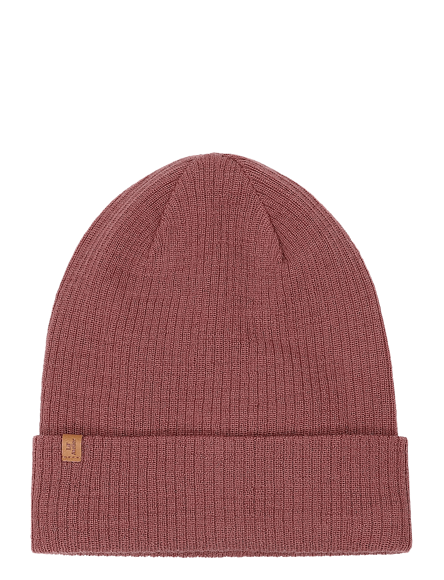 Lil'Atelier - NMNNANSON KNIT HAT1 LIL - kootud mütsid - withered rose - 0