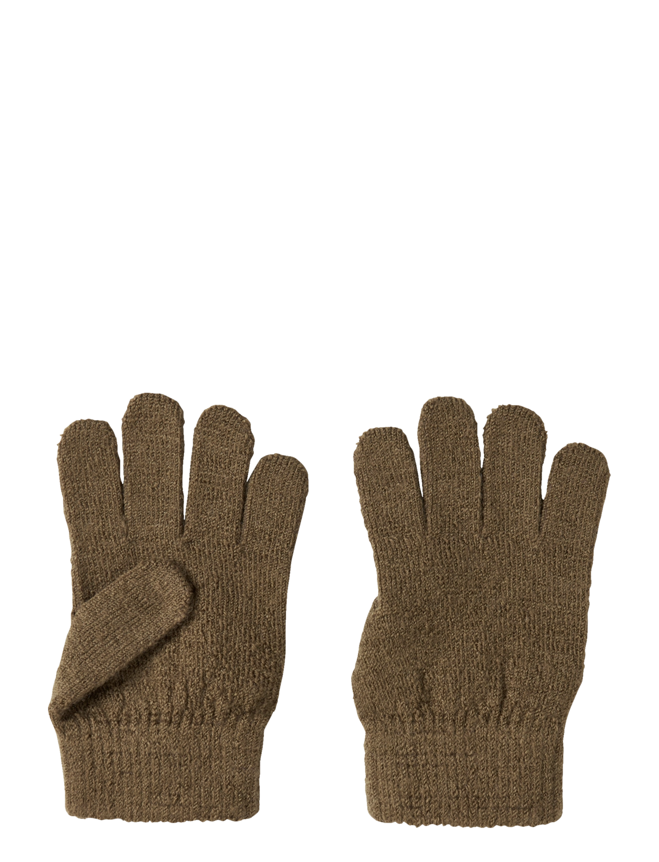 Lil'Atelier Nmnnanson Knit Gloves1 Lil, 2, Gloves & Mittens, Braun - Gloves, Kinder
