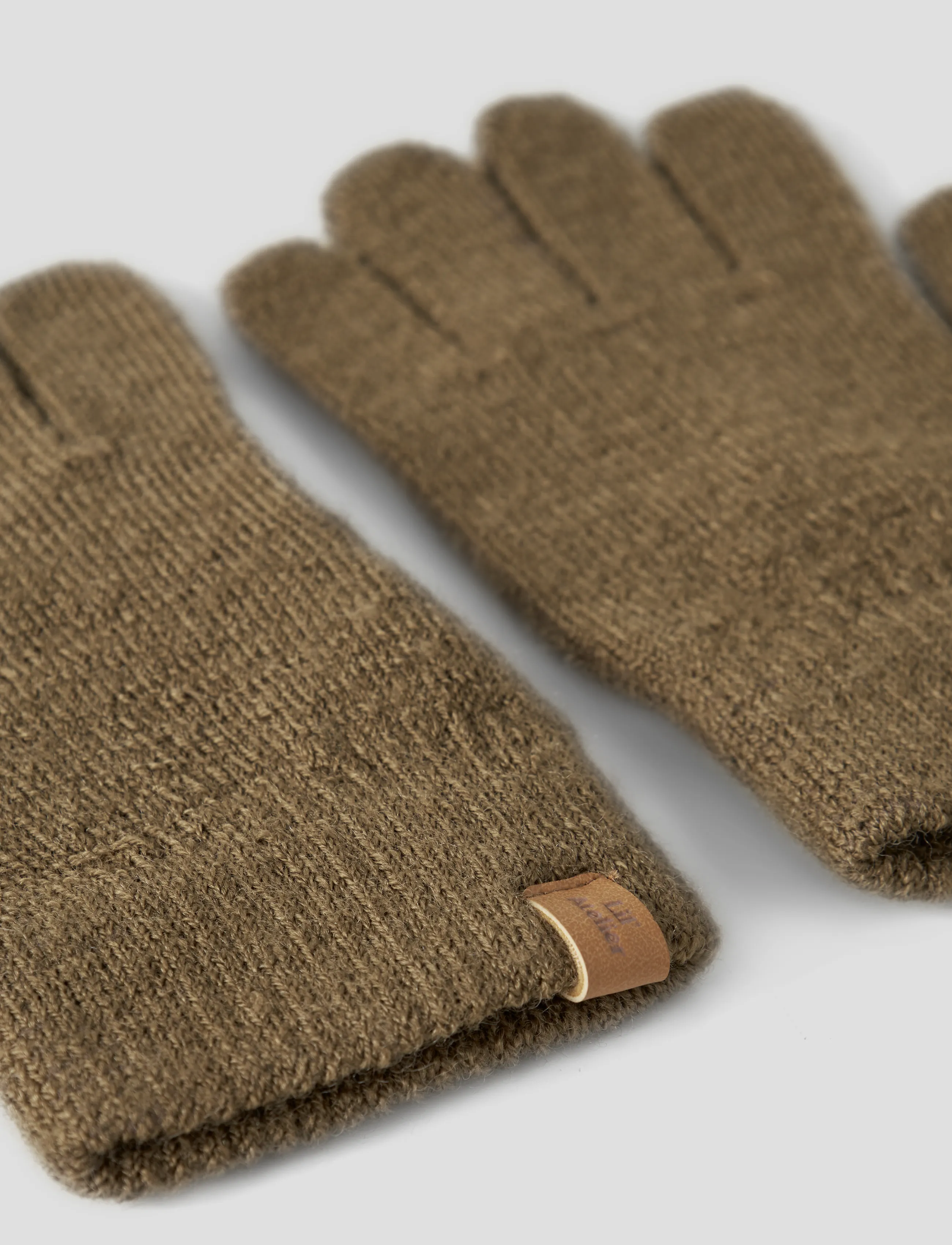 Lil'Atelier - NMNNANSON KNIT GLOVES1 LIL - handskar - kangaroo - 3
