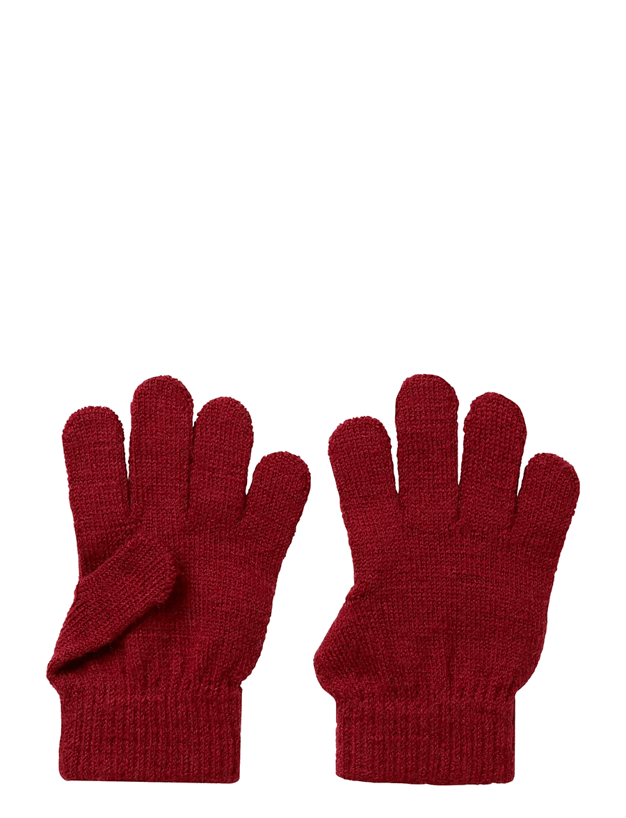 Lil'Atelier - NMNNANSON KNIT GLOVES1 LIL - handskar - red dahlia - 1