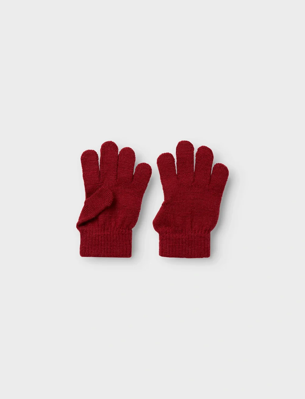Lil'Atelier - NMNNANSON KNIT GLOVES1 LIL - handsker - red dahlia - 0