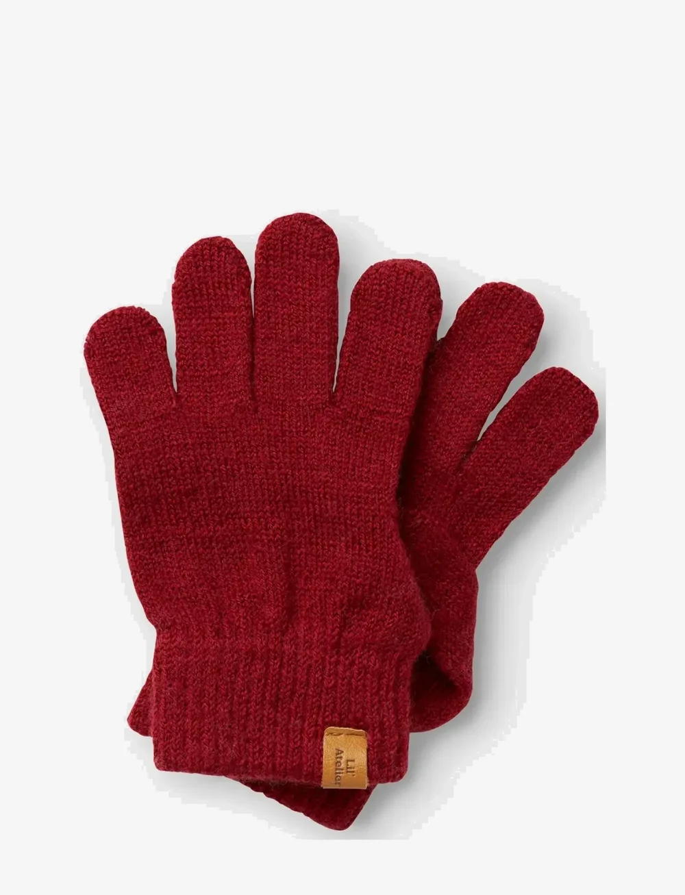 Lil'Atelier - NMNNANSON KNIT GLOVES1 LIL - handsker - red dahlia - 2