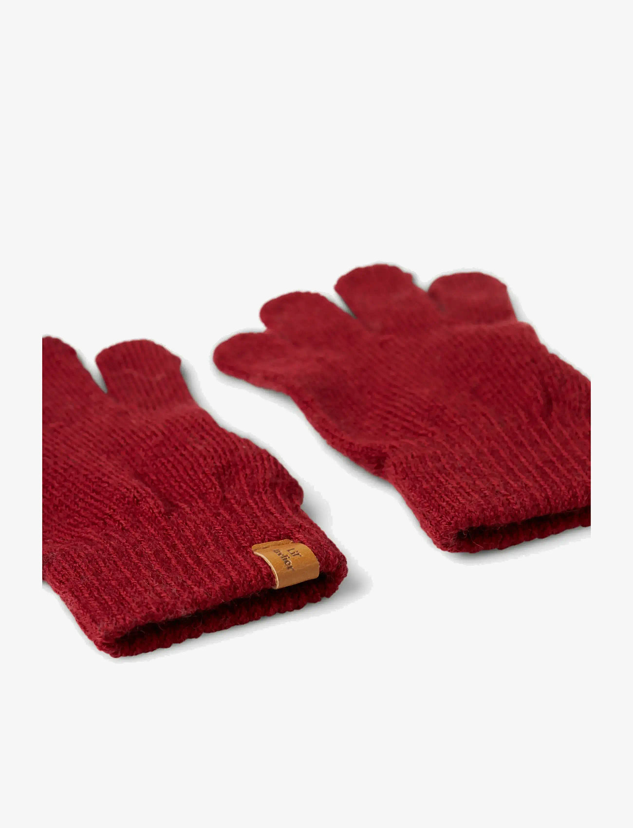 Lil'Atelier - NMNNANSON KNIT GLOVES1 LIL - handsker - red dahlia - 3