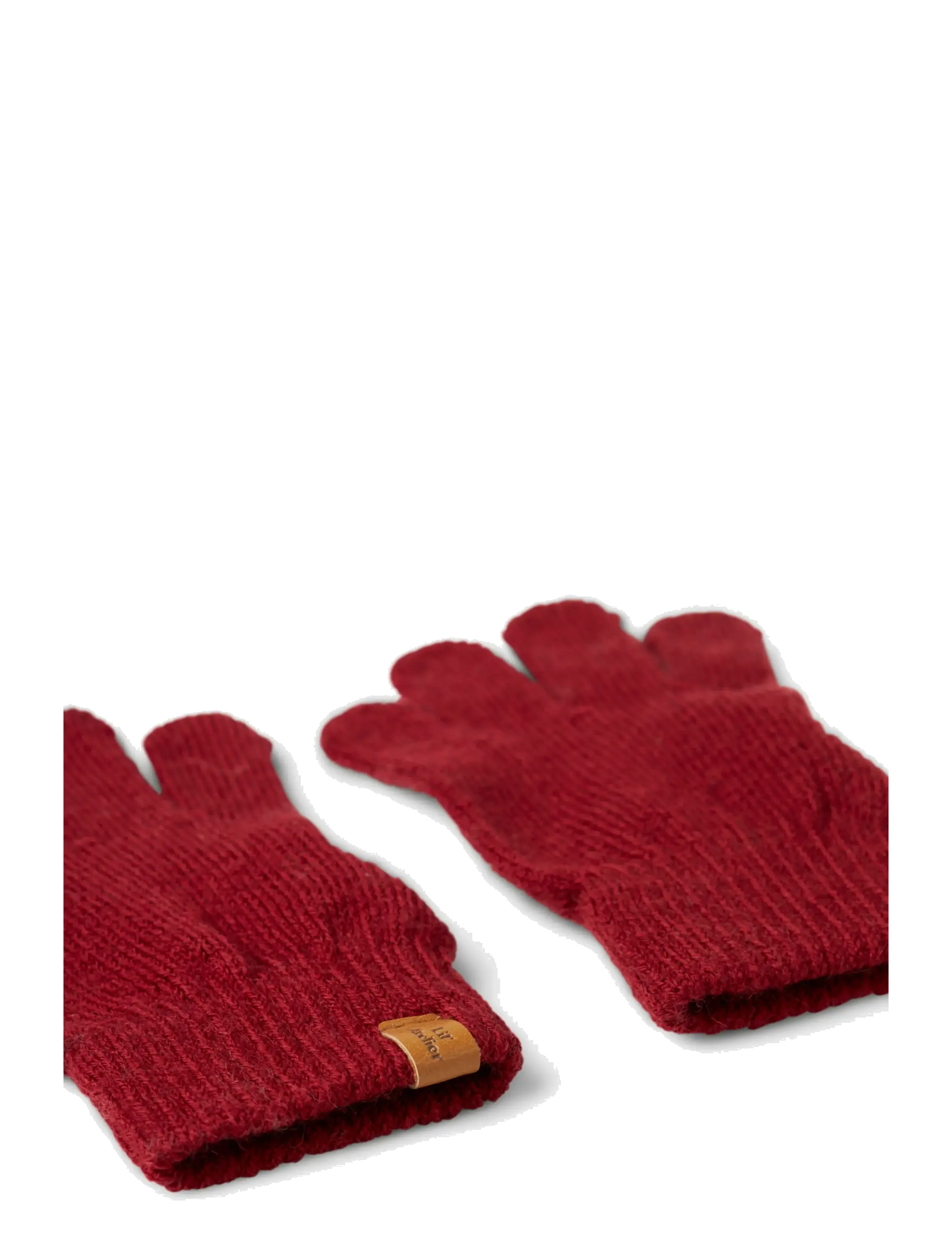 Lil'Atelier - NMNNANSON KNIT GLOVES1 LIL - handsker - red dahlia - 3