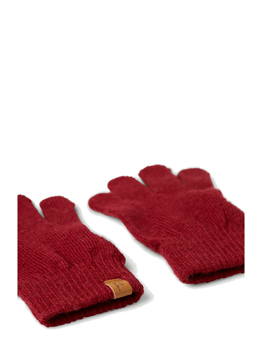Lil'Atelier - NMNNANSON KNIT GLOVES1 LIL - handskar - red dahlia - 3