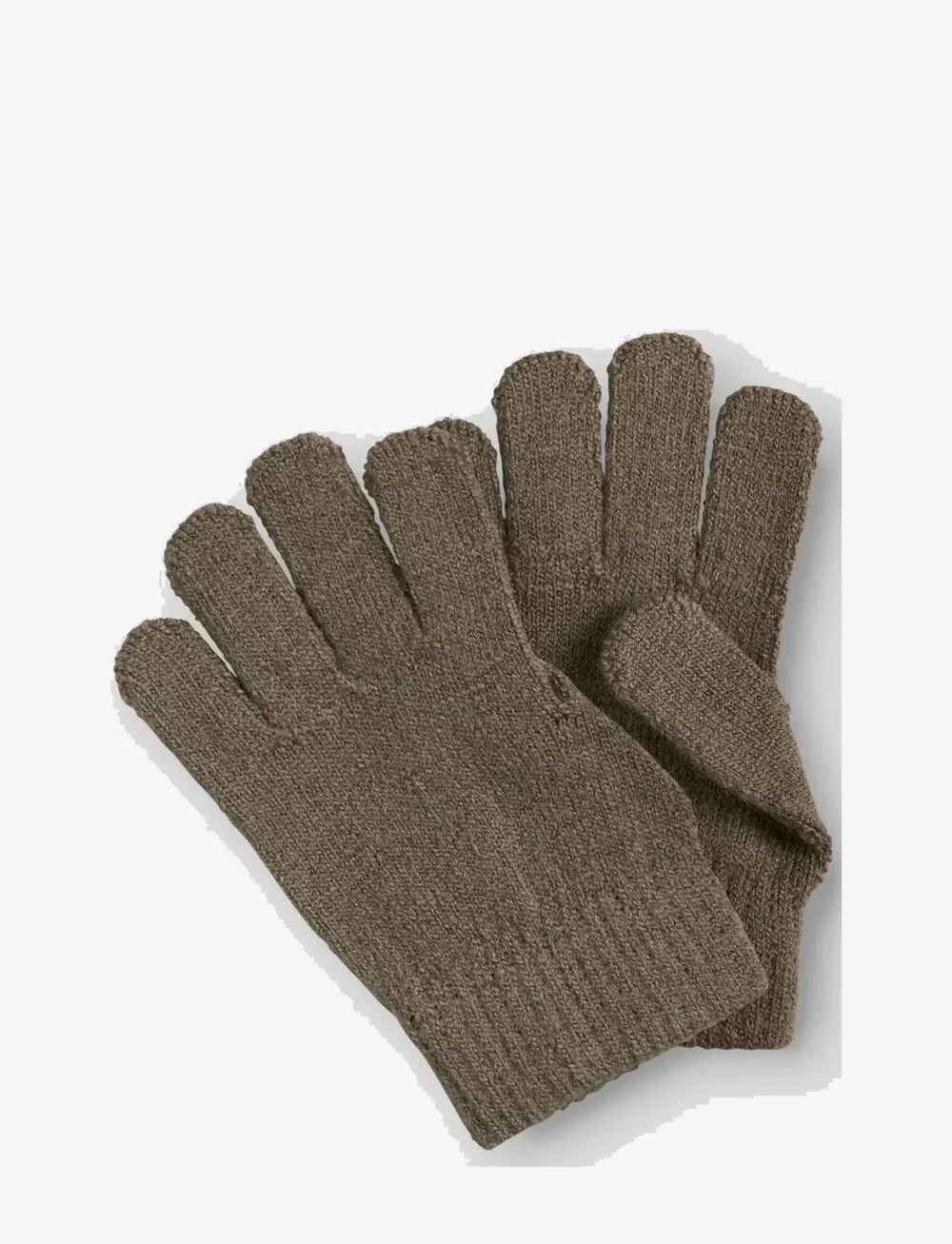 Lil'Atelier - NMNNANSON KNIT GLOVES1 LIL - handsker - shitake - 2