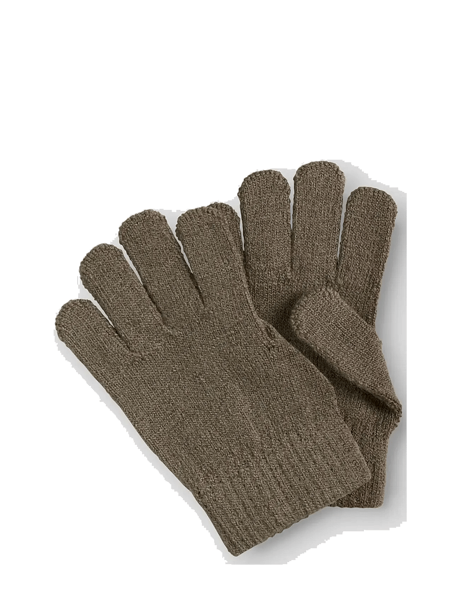 Lil'Atelier - NMNNANSON KNIT GLOVES1 LIL - handschuhe - shitake - 2