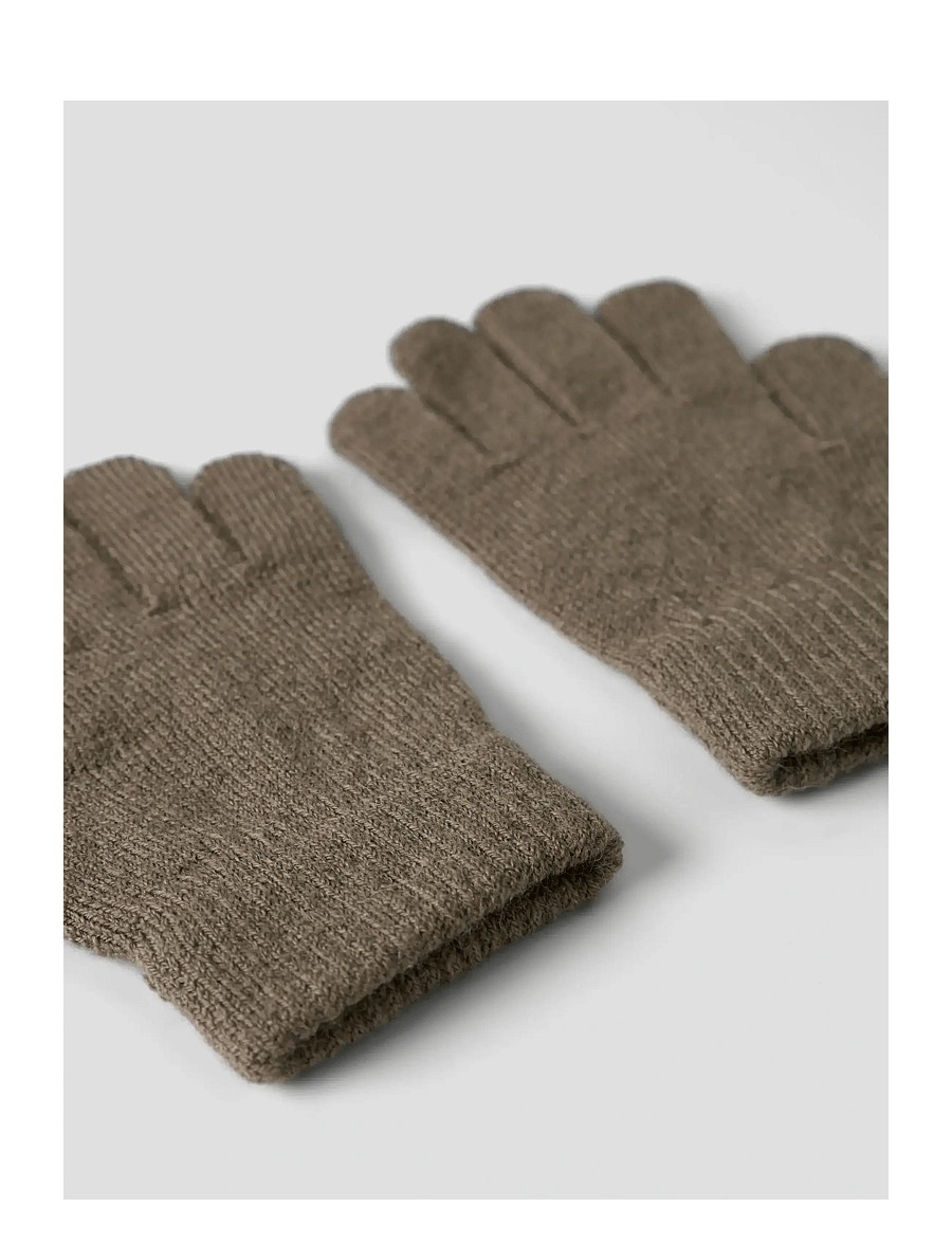 Lil'Atelier - NMNNANSON KNIT GLOVES1 LIL - handschuhe - shitake - 3
