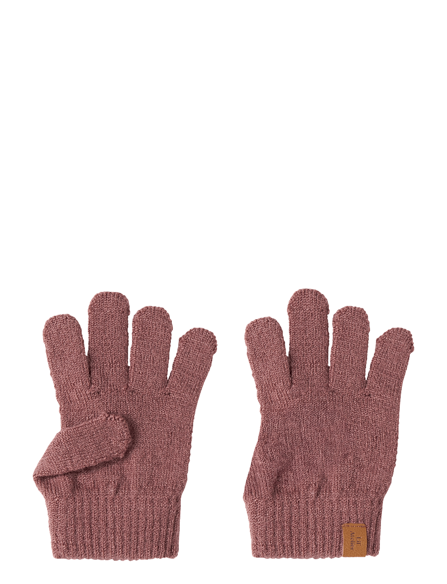 Lil'Atelier - NMNNANSON KNIT GLOVES1 LIL - handschuhe - withered rose - 0