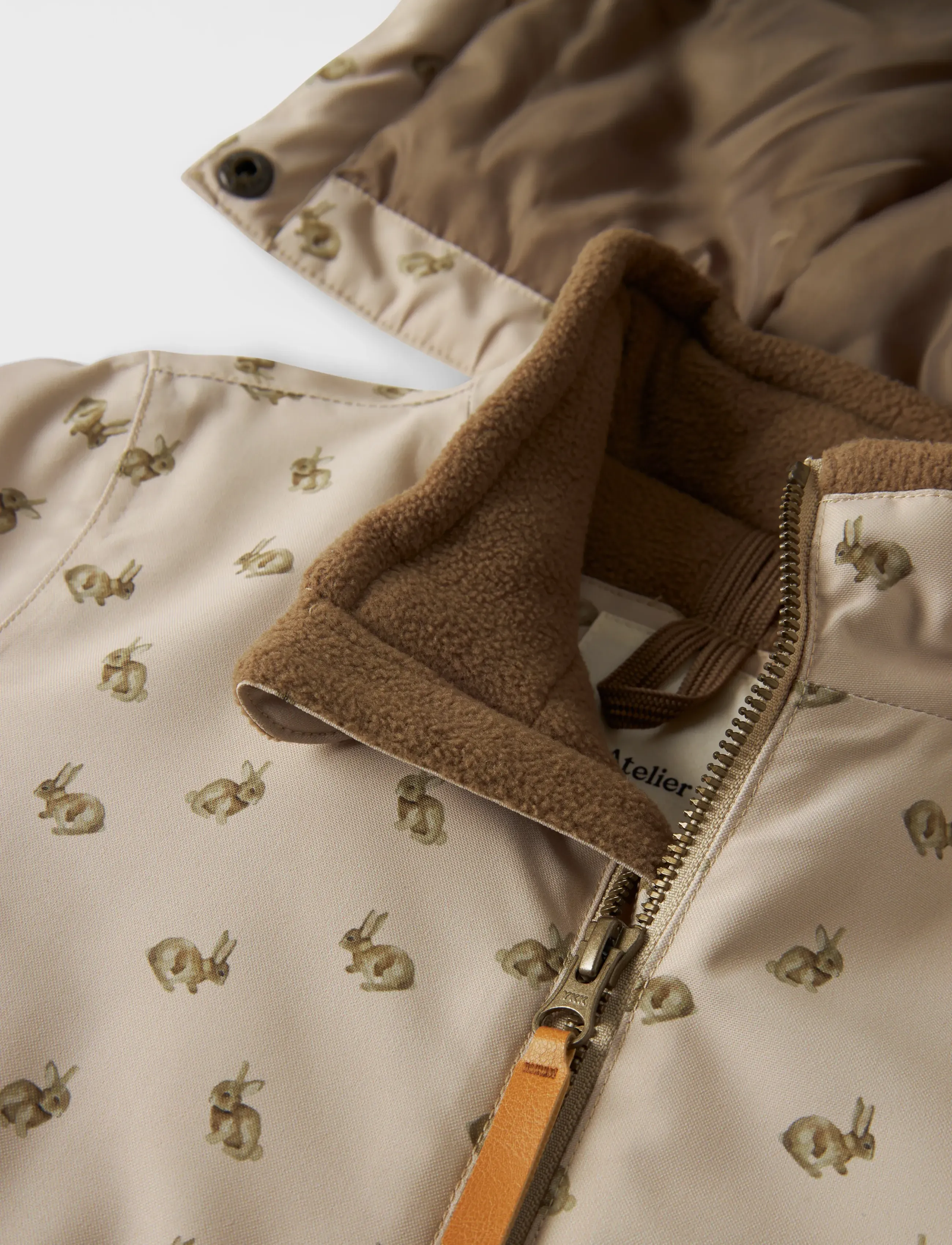 Lil'Atelier - NMFLASNOW10 SNOWSUIT AOP FO LIL - vinteroveraller - oxford tan - 2