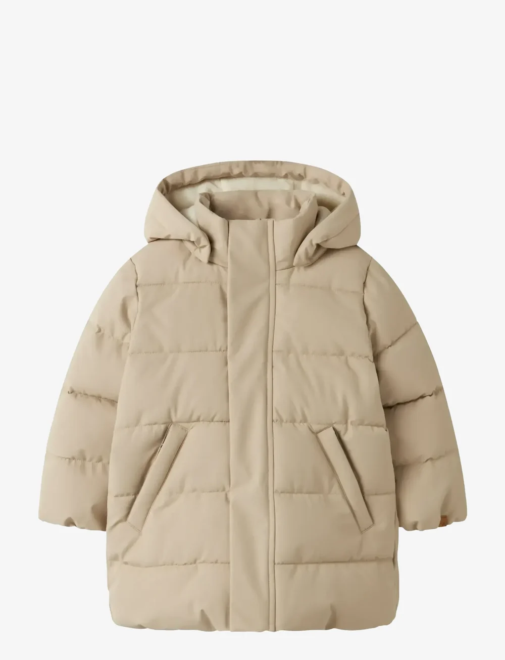 Lil'Atelier - NMFLAMEDOW03 PUFFER LONG JKT FO LIL - vinterjakker - oxford tan - 1