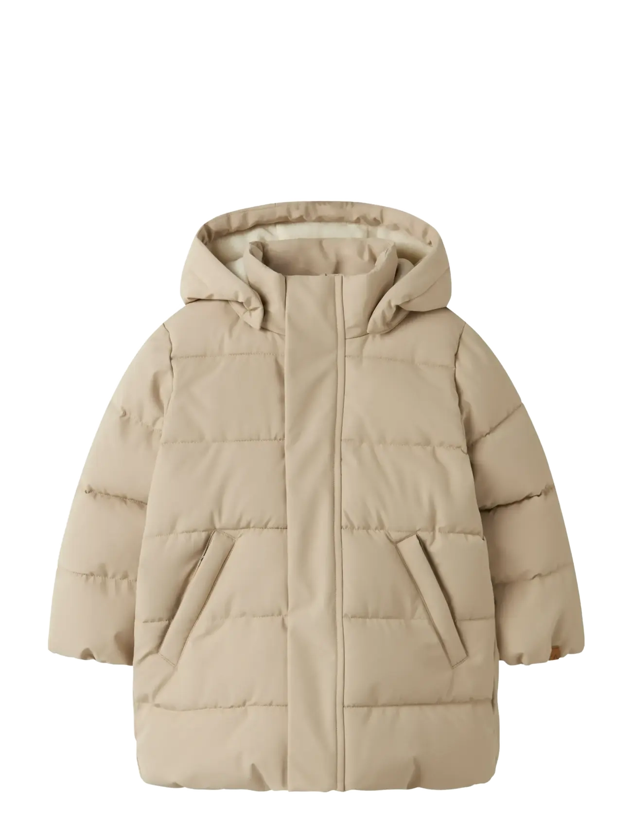 Lil'Atelier - NMFLAMEDOW03 PUFFER LONG JKT FO LIL - vetrarjakkar - oxford tan - 1