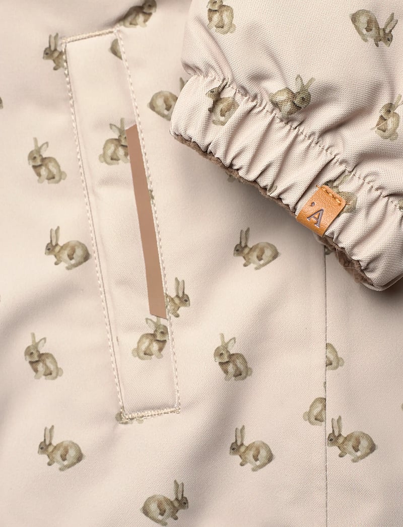 Lil'Atelier - NMFLASNOW10 JKT FO AOP1 LIL - dunjakker - oxford tan - 4