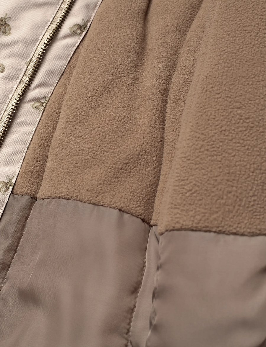 Lil'Atelier - NMFLASNOW10 JKT FO AOP1 LIL - boblejakker & dunjakker - oxford tan - 5