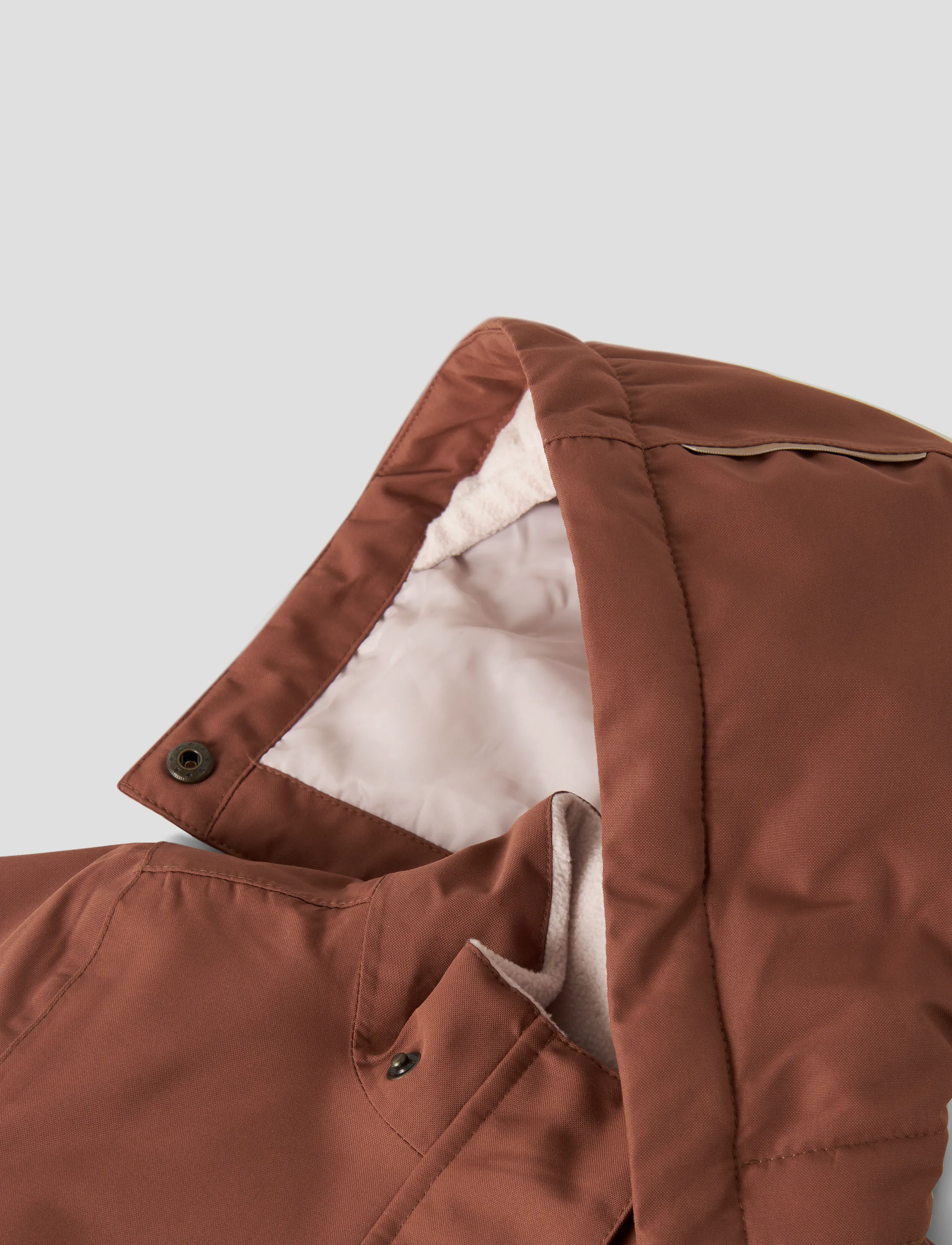 Lil'Atelier - NMFLASNOW10 JKT SOLID FO LIL - dunjakker - maple syrup - 2