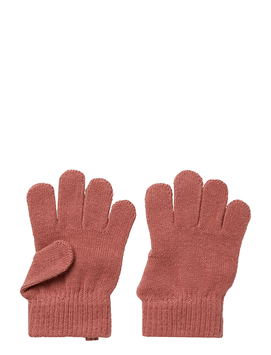 Lil'Atelier - NMFNALU KNIT GLOVES1 LIL - kindad - withered rose - 1