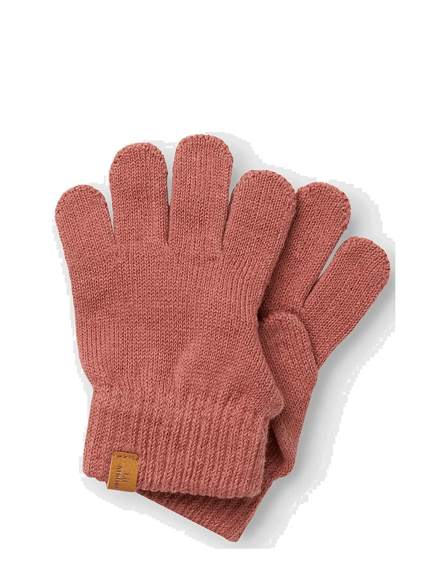 Lil'Atelier - NMFNALU KNIT GLOVES1 LIL - kindad - withered rose - 2