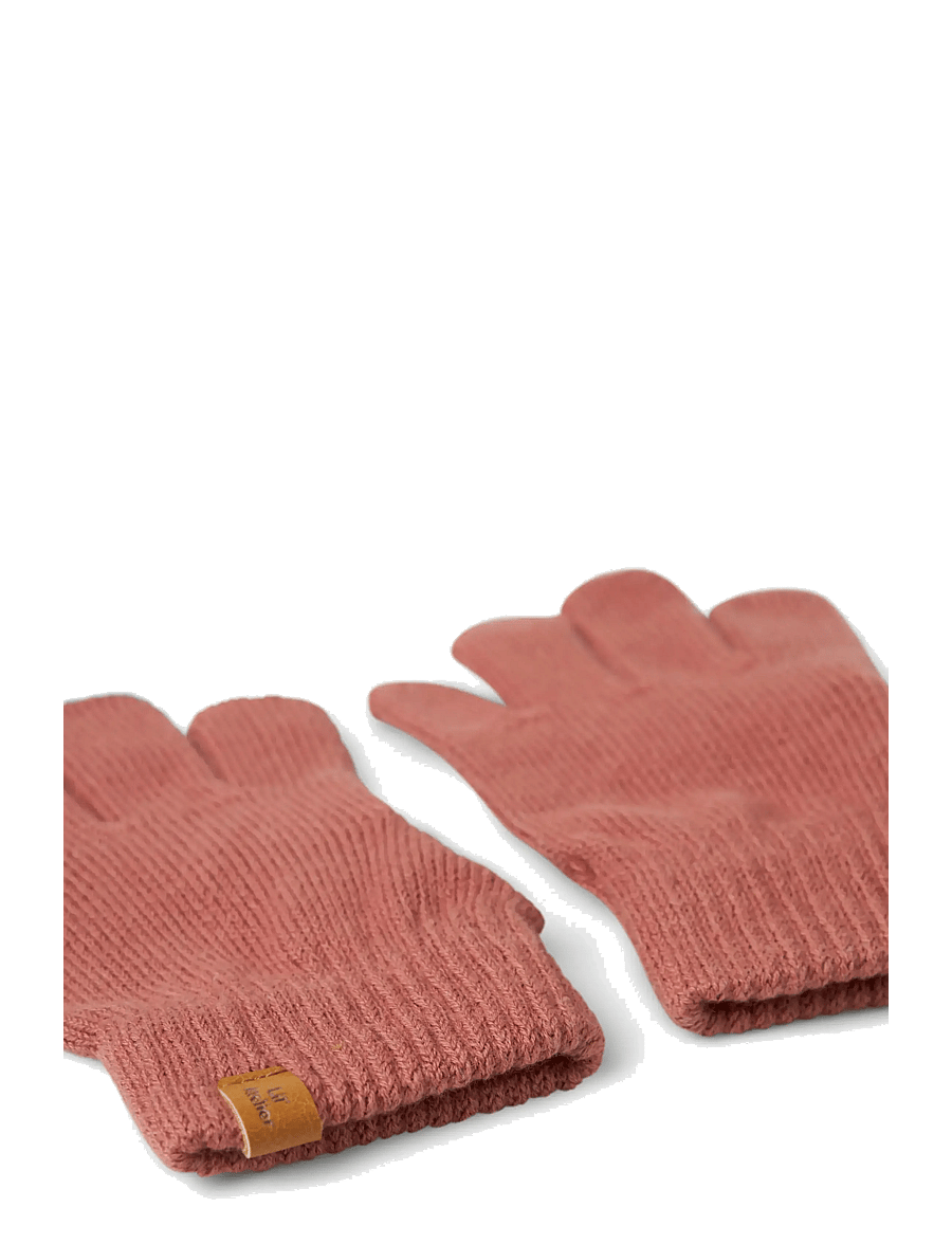 Lil'Atelier - NMFNALU KNIT GLOVES1 LIL - kindad - withered rose - 3