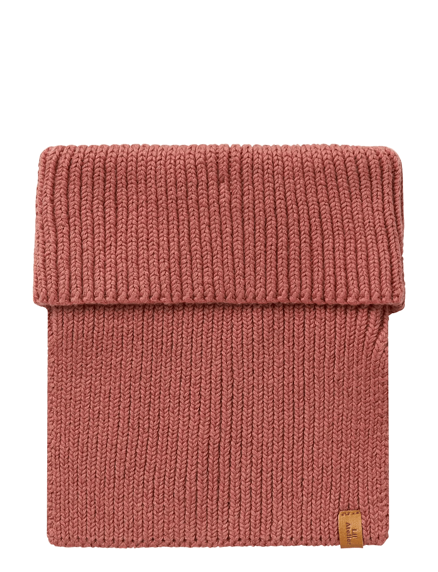 Lil'Atelier - NMFNALU KNIT TUBE SCARF LIL - tubhalsdukar - withered rose - 0