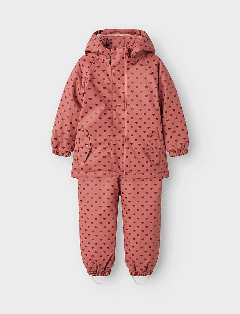 Lil'Atelier - NMFLADRY10 SET AOP FO LIL - regnsæt - withered rose - 0