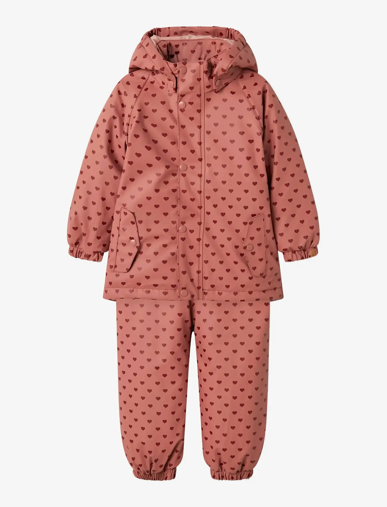 Lil'Atelier - NMFLADRY10 SET AOP FO LIL - regnsæt - withered rose - 2