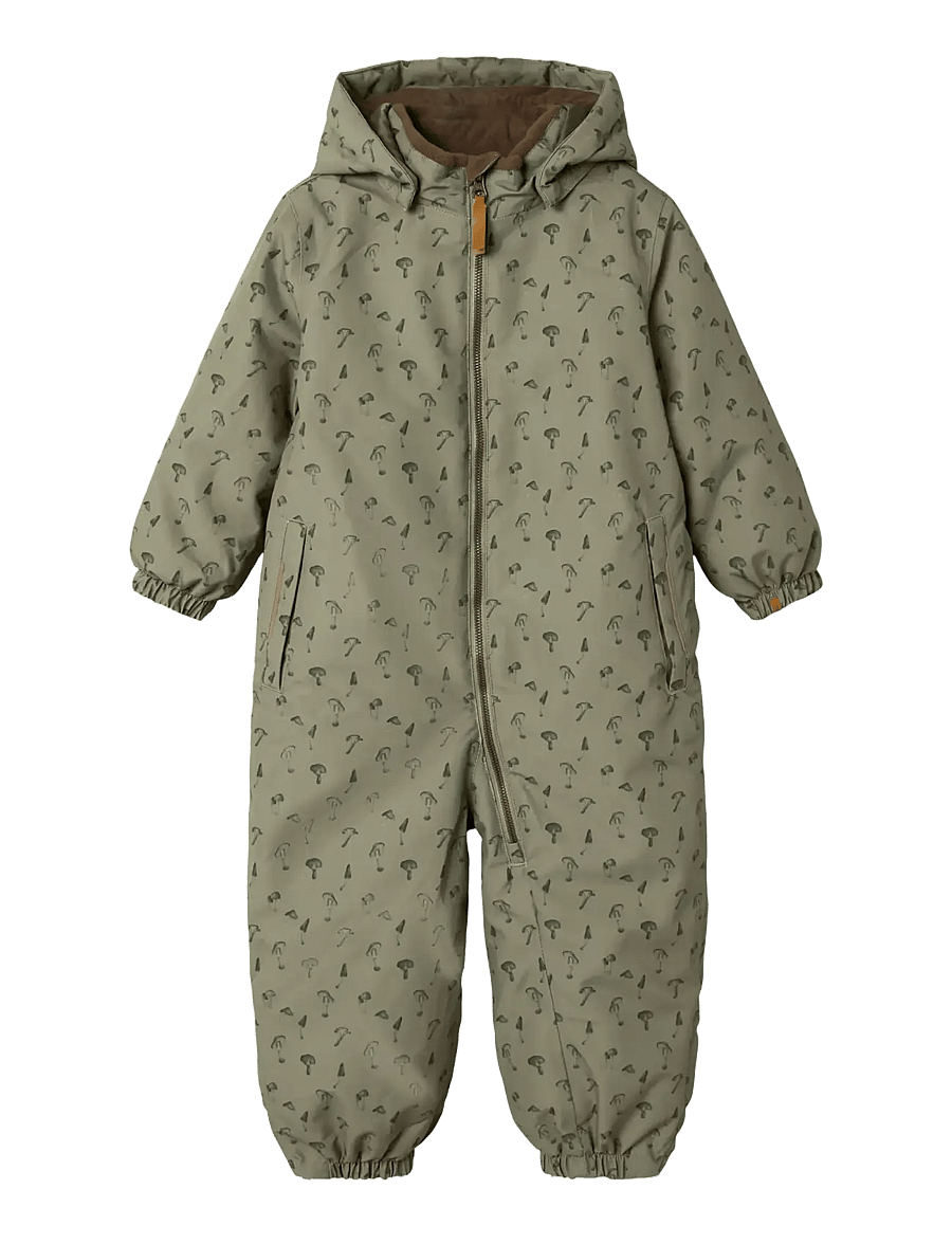 Lil'Atelier - NMMLASNOW10 SNOWSUIT AOP FO LIL - vinteroveraller - overland trek - 1