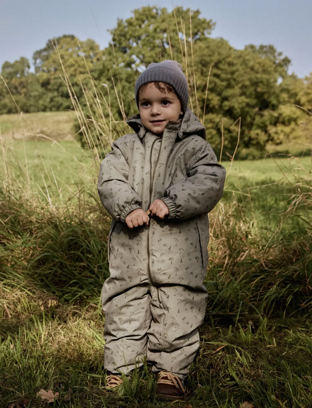 Lil'Atelier - NMMLASNOW10 SNOWSUIT AOP FO LIL - vinteroveraller - overland trek - 0