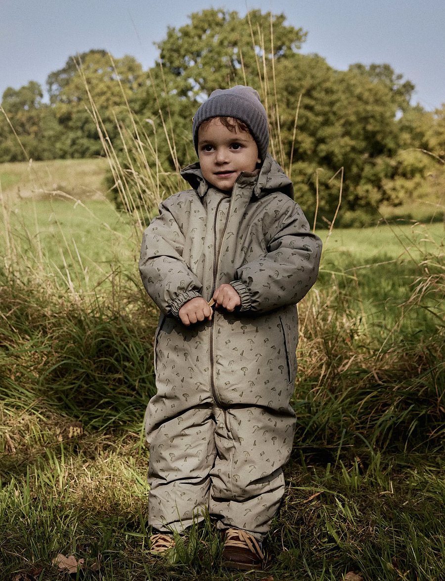 Lil'Atelier - NMMLASNOW10 SNOWSUIT AOP FO LIL - vinteroveraller - overland trek - 0